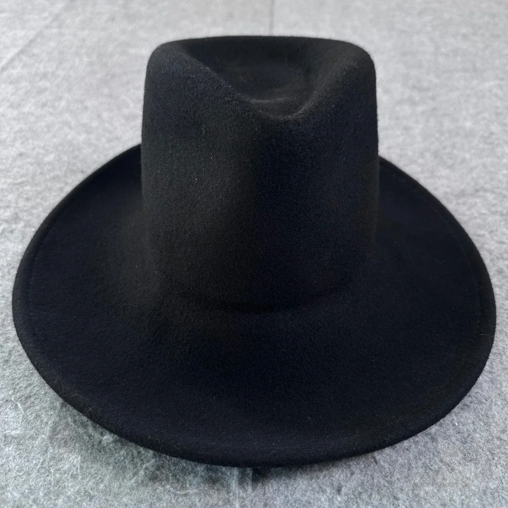 Stetson Crushable Wool Fedora Hat Black Water Repellent Made in USA Mens Large